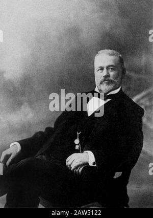 1890 Ca, ITALIEN: Der gefeierte italienische Arzt und Erfinder CARLO FORLANINI (* um 7:30-1918 in Rom). Er war der ältere Bruder des Luftfahrtpioniers Enrico Stockfoto