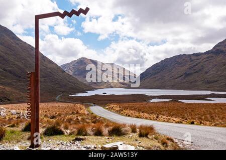 Doo Lough Valley, County Mayo, Irland Stockfoto