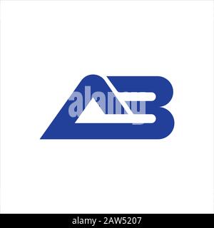 Vorlage für Anfangsbuchstaben ab oder BA-Logo Stock Vektor
