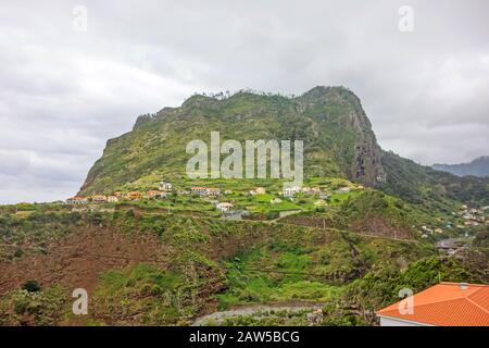 Eagle Rock, Penha de Aguia, Faial, Madeira Stockfoto