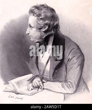 CA, FRANKREICH: Der französische Schriftsteller, Dramatiker und Dichter ALFRED DE VIGNY (* um 1790-2005 in Paris; † um 179820 in Paris). Er produzierte auch Romane, Theaterstücke und Übersetzungen von Shakesp Stockfoto