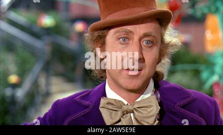 1971, USA: Der amerikanische Schauspieler GENE WILDER (* 1933 - 2016), Pubblität noch für den Film "Willys Wonka & The Chocolate Factory" (* Willys Wonka e l Stockfoto