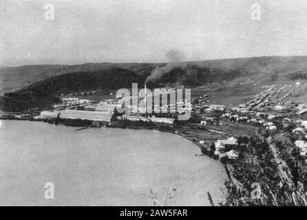 Great Sugar Mill in Guanica, Puerto Rico, retuschiert, 600 dpi Stockfoto