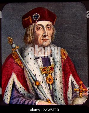 1500 Ca, LONDON, GROSSBRITANNIEN: KÖNIG HEINRICH VII. Von ENGLAND ( 1457 - 1509 ) der erste Monarch des Hauses Tudor. Porträt in XIX centu eingraviert Stockfoto