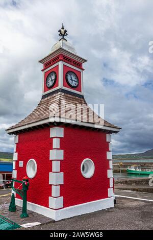 Knightstown Town Clock, Knightstown, Valentia Island, County Kerry, Irland, Europa Stockfoto