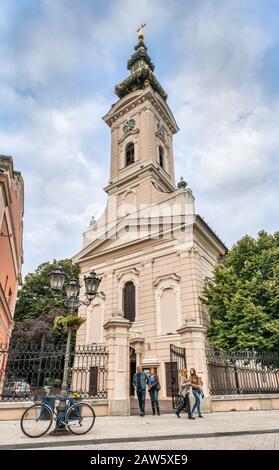 Orthodoxe Kathedrale des Heiligen Georg in Novi Sad, Vojvodina, Serbien Stockfoto