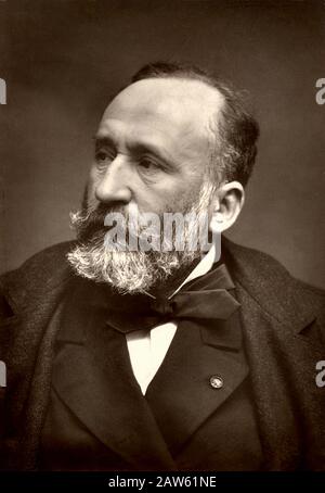 1885 Ca, Paris, FRANKREICH: Der französische Symbolist Pierre PUVIS DE CHAVANNES (* um 1824-1898 in Paris). Präsident und Mitbegründer der Société Nationale Stockfoto