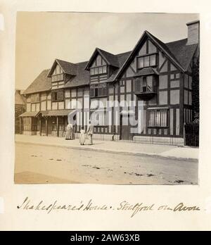 1890 Ca, GROSSBRITANNIEN: Geburtsschlauch des englischen Schauspielers, Dichters und Dramatikers WILLIAM SHAKESPEARE (* 1564 in Henley Street; † 1616) Stockfoto