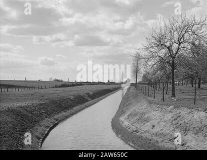 Normalisierung von Bächen, Graben und Einfüllen von Schützengräben Datum: Undatierte Stichwörter: Graben und Einfüllen von Schützengräben, Normalisierung von Bächen Stockfoto