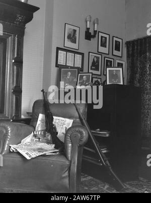 Palast Soestdijk Innenräume und Personal Datum: 7. Juni 1946 Schlüsselwörter: Innenräume, EINRICHTUNG DES PERSONALS Name: Schloss Soestdijk Stockfoto