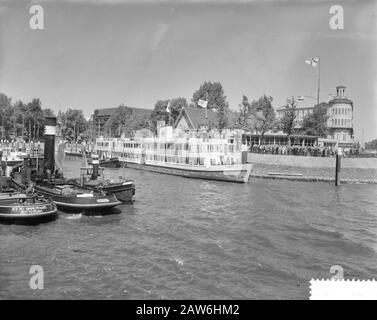 Transfer Hospital Ship J. Henry Dunant The Red Cross Rotterdam Datum: 23. Mai 1959 Schlüsselwörter: Hospitalschiffe Stockfoto