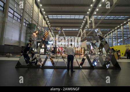 Shenzhen, China, 19. April 2019: Shenzhen Design Week, 2019 Design for Sustainability. Stockfoto