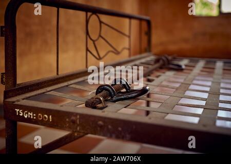 Tuol Sleng (S-21) Genocide Museum, Kambodscha, Phnom Penh Stockfoto