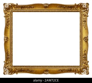 Reich verzierte vergoldete antiker Spiegel über dem Kamin in Pastell