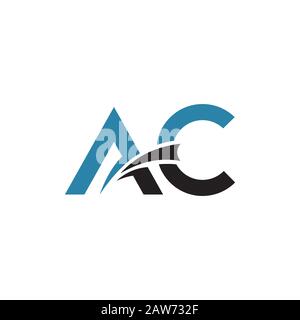 Anfangsbuchstabe ac oder CA Logo Vector Design template Stock Vektor