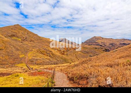 Cais di Sardinha, Baia d'Abra - Wanderweg am östlichsten Punkt Madeiras Stockfoto