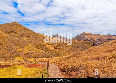 Cais di Sardinha, Baia d'Abra - Wanderweg am östlichsten Punkt Madeiras Stockfoto