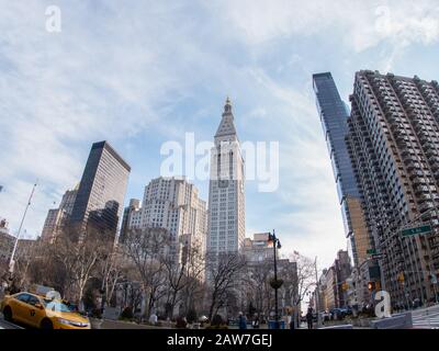 Gebäude nahe Madison Square Park - New York City, USA Stockfoto