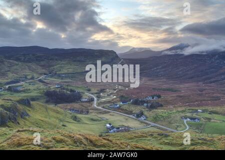 A835 North Coast 500 Road bei Elphin Stockfoto