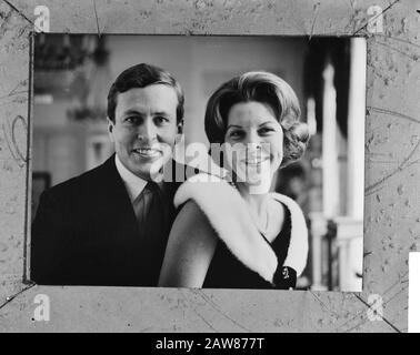 Prinzessin Beatrix und Claus von Amsberg (Ausland) Datum: 9. Februar 1966 Personenname: Beatrix, Prinzessin, Claus, Fürst Stockfoto