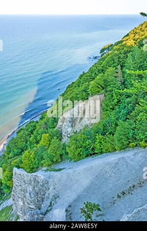 Blick vom Vicoria-Sicht, Klippe Küste in der Nähe von Koenigsstuhl, Insel Rügen Stockfoto