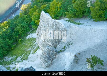 Blick vom Vicoria-Sicht, Klippe Küste in der Nähe von Koenigsstuhl, Insel Rügen Stockfoto