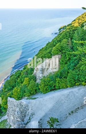 Blick vom Vicoria-Sicht, Klippe Küste in der Nähe von Koenigsstuhl, Insel Rügen Stockfoto