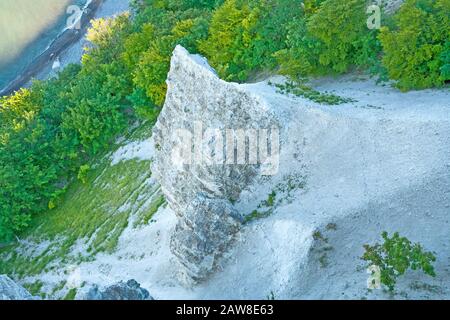 Blick vom Vicoria-Sicht, Klippe Küste in der Nähe von Koenigsstuhl, Insel Rügen Stockfoto