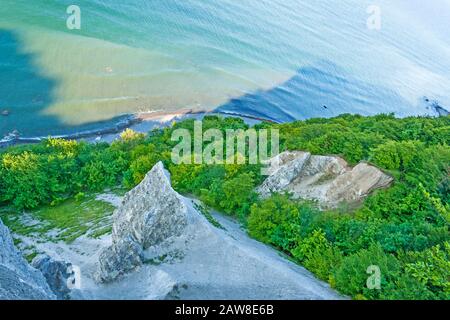 Blick vom Vicoria-Sicht, Klippe Küste in der Nähe von Koenigsstuhl, Insel Rügen Stockfoto