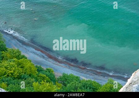Blick vom Vicoria-Sicht, Klippe Küste in der Nähe von Koenigsstuhl, Insel Rügen Stockfoto