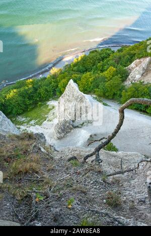 Blick von der Victoriasicht-Schlucht, in der Nähe von Königsstuhl-Felsen, Rügen Stockfoto