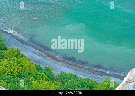 Blick vom Vicoria-Sicht, Klippe Küste in der Nähe von Koenigsstuhl, Insel Rügen Stockfoto