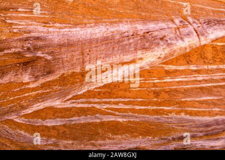 Crossbetting-Technologie an der Felswand der Capitol Gorge, Canyon im Capitol Reef National Park, Colorado Plateau, Utah, USA Stockfoto