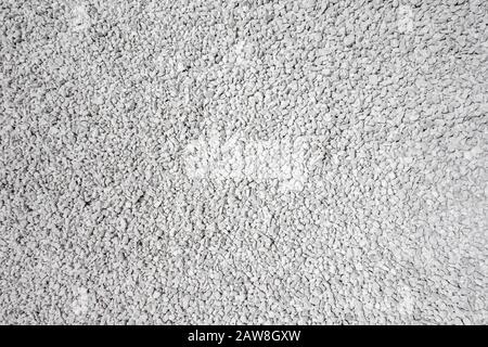 Weiße Steinkies Hintergrundtextur Stockfoto