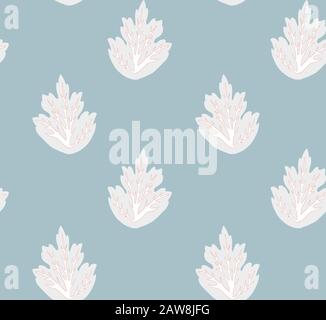 Nahtloses Vektormuster mit Eichenblatt. Stock Vektor