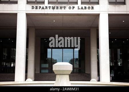 United Gab Das Gebäude des Arbeitsministeriums in Washington DC an Stockfoto