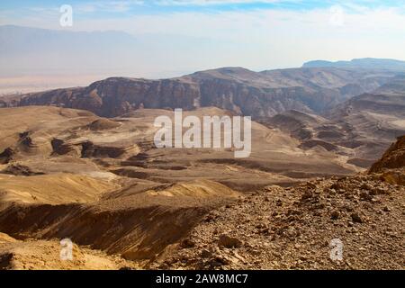 Shkhoret Canyon, ein Wadi in die Berge von Eilat, Israel Stockfoto