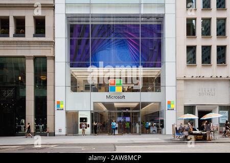 Microsoft Store in New York City Stockfoto