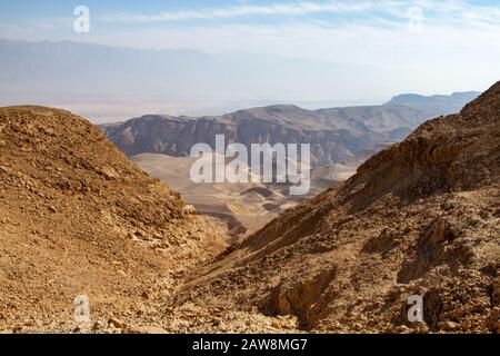 Shkhoret Canyon, ein Wadi in die Berge von Eilat, Israel Stockfoto