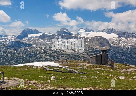 Bergkapelle am Dachstein-Krippenstein Stockfoto