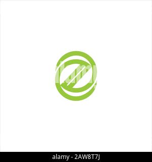 Vektordesign mit z-Logo und Anfangsbuchstaben Stock Vektor