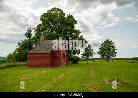 John Neilson Farmhouse im Saratoga National Historical Park, Saratoga County, Upstate New York, USA. Stockfoto