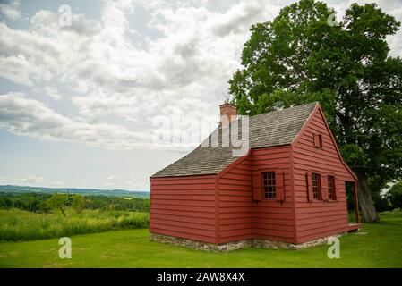 John Neilson Farmhouse im Saratoga National Historical Park, Saratoga County, Upstate New York, USA. Stockfoto