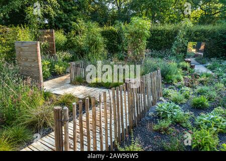 Frankreich, Loir et Cher, Loire-Tal, das von der UNESCO zum Weltkulturerbe ernannt wurde, Chaumont sur Loire-Gebiet, Domäne von Chaumont sur Loire-Tal, Internationales Gartenfestival Stockfoto