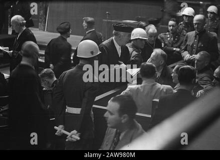 Prozess Nürnberg Datum: 4. Dezember 1945 Ort: Nürnberg Schlagwörter: Kriegsverbrecher, Prozesse, Fall-WWII Stockfoto