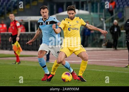 Roma, Italien. Februar 2020. Stefan radu fabio Borini während SS Lazio gegen Hellas Verona FC, italienisches Serie-A-Fußballspiel in Roma, Italien, 05. Februar 2020 Credit: Independent Photo Agency/Alamy Live News Stockfoto