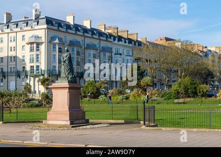 Warrior Square, Queen victoria I Statue, ST leonards, hastings, East sussex, UK Stockfoto