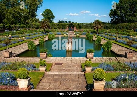 The Sunken Garden in Kensington Palace Gardens, London. Stockfoto