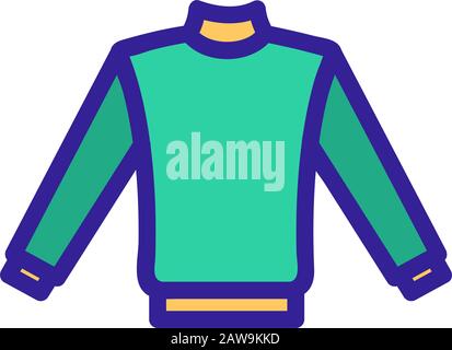 Das Jackensymbol ist ein Vektor. Isolierte Darstellung des Kontursymbols Stock Vektor