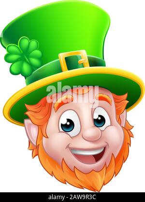 Leprechaun St. Patricks Day Cartoon Stock Vektor